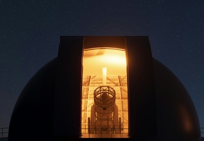 Seduti dentro un telescopio cover