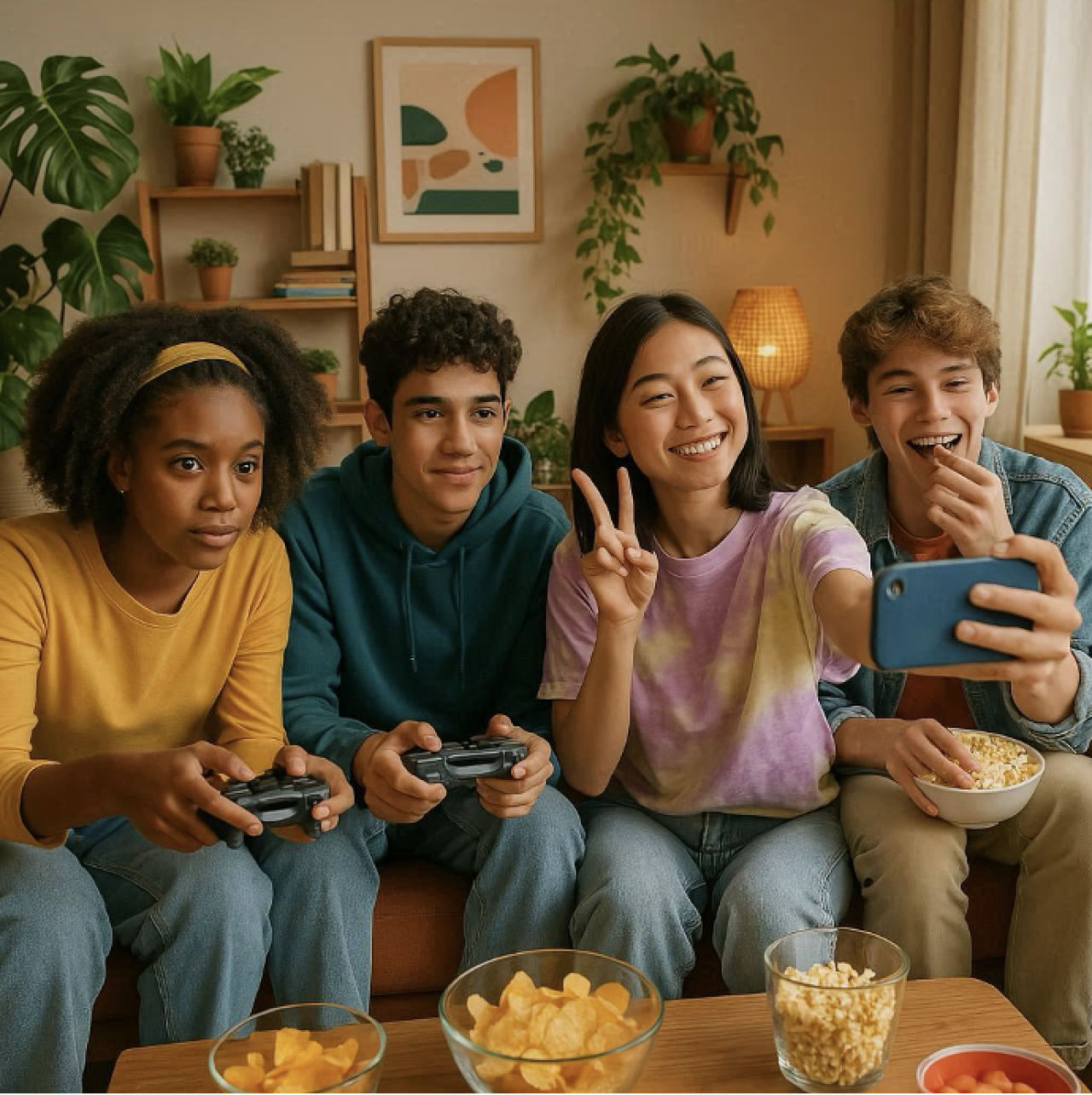Da sinistra, persone Gen Z, Gen Y e Gen X che fanno “quello che fanno normalmente”.