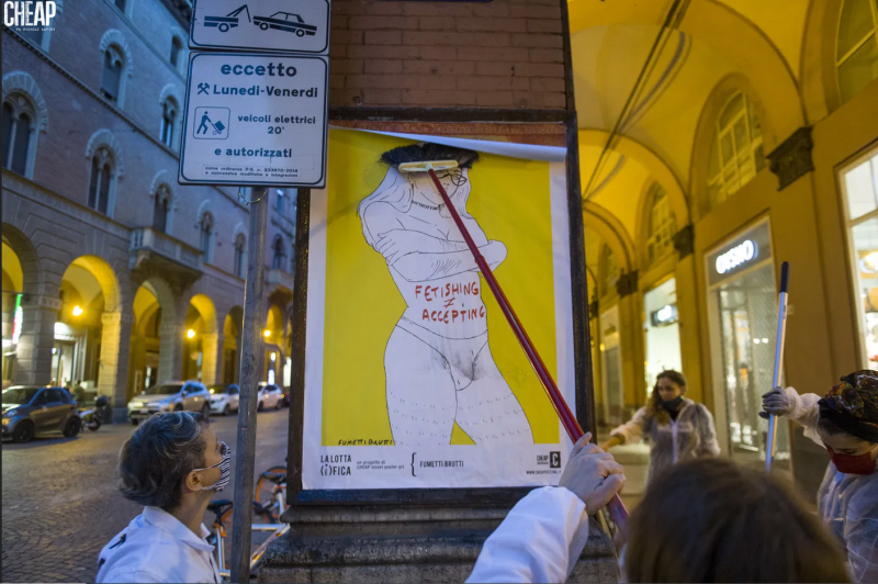 La lotta è FICA: la nuova campagna di Cheap per le strade di Bologna cover